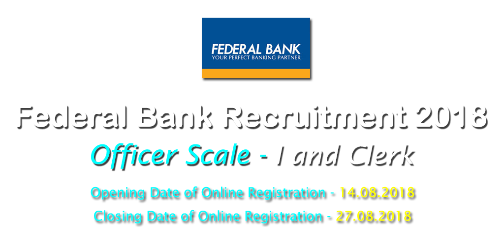 federal bank recruitment 2018