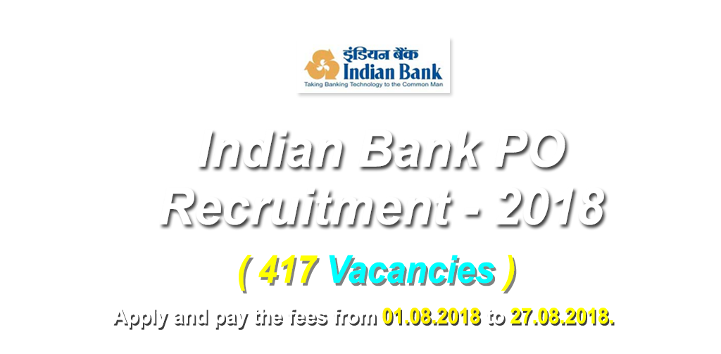 Indian bank PO recruitment