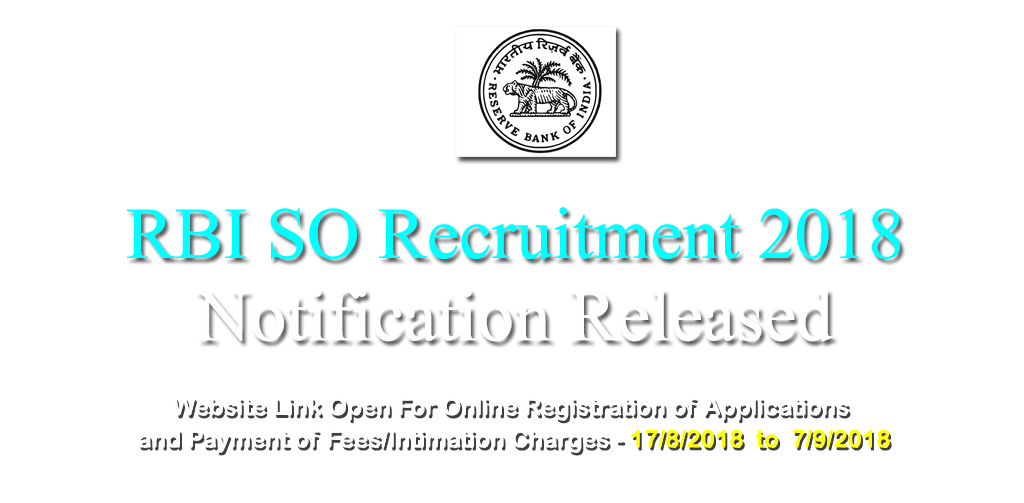 rbi so recruitment 2018